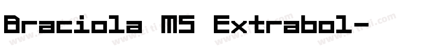 Braciola MS Extrabol字体转换